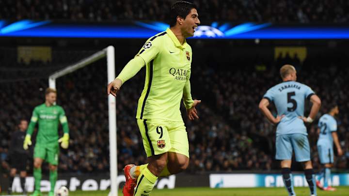 Barcelona tops Man City 2-1 in first leg of Champions League round of 16 Barcelona tops Man City 2-1 in first leg of Champions League round of 16