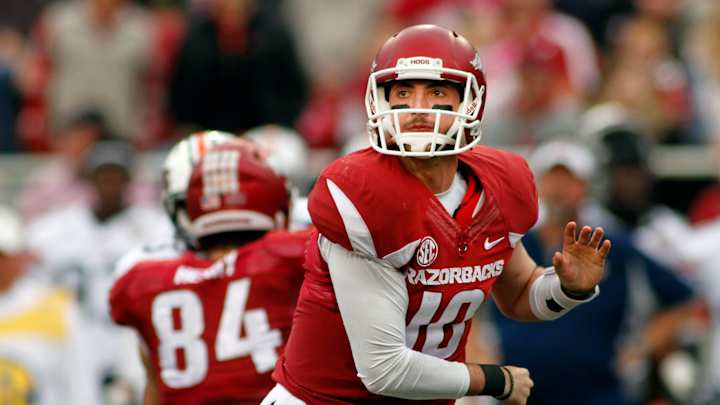 Arkansas handles Tennessee-Martin 63-28