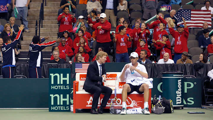 U.S. going to Uzbekistan in Davis Cup playoffs, Swiss vs Dutch