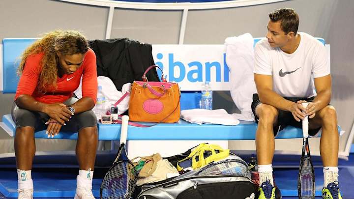 Tweet indicates Serena Williams, hitting partner end affiliation Tweet indicates Serena Williams, hitting partner end affiliation