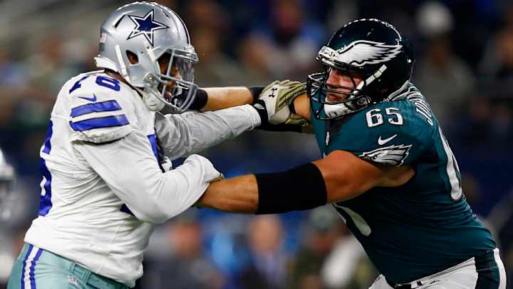 Eagles OT Lane Johnson: I put ‘extra mustard’ on Greg Hardy blocks