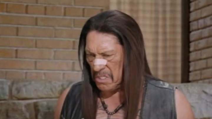 Danny Trejo is in a Super Bowl ad for Snickers as Marcia Brady Danny Trejo is in a Super Bowl ad for Snickers as Marcia Brady