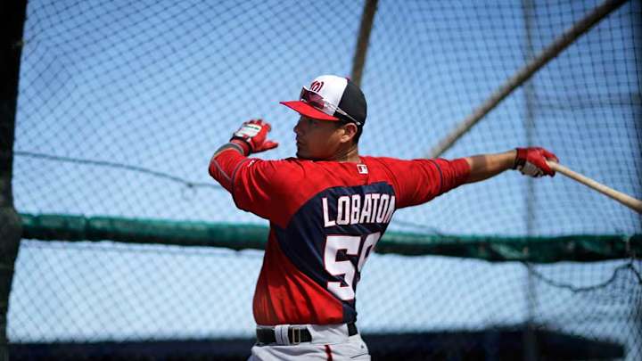 Jose Lobaton tapes ball to bat, hopes bat learns how to hit