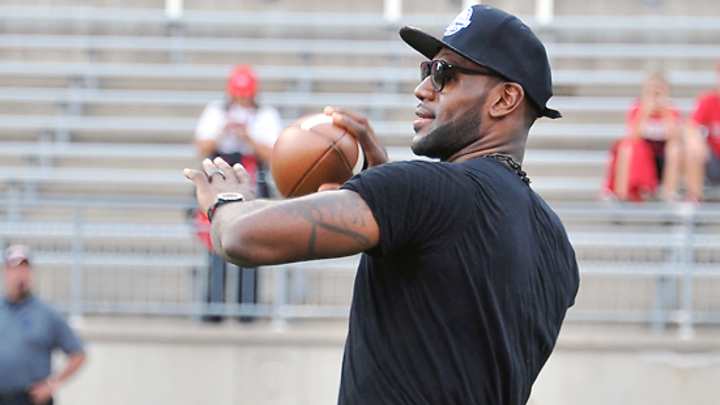 Could LeBron James still play college football if he wanted? #DearAndy Could LeBron James still play college football if he wanted? #DearAndy