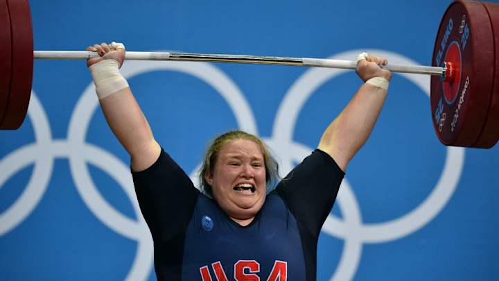 Olympic weightlifter Holley Mangold gets in on the box jump trend Olympic weightlifter Holley Mangold gets in on the box jump trend
