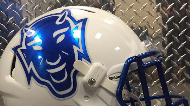 Duke unveils helmets for Pinstripe Bowl against Indiana
