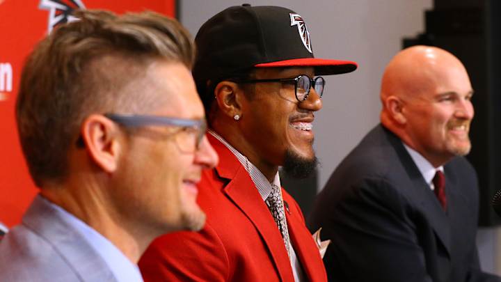 Falcons add to receiving corps with ECU's Hardy in 4th round Falcons add to receiving corps with ECU's Hardy in 4th round