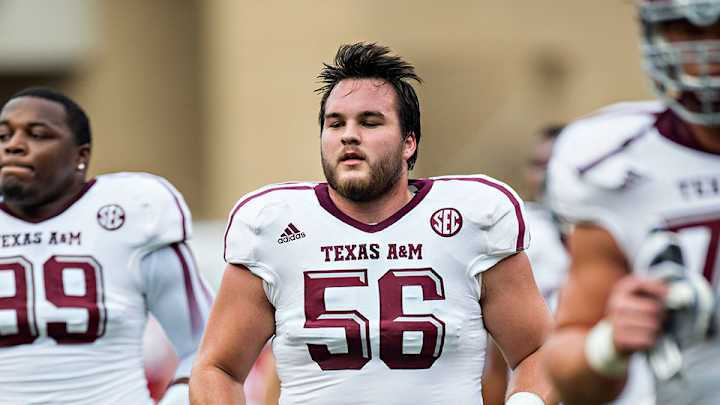 Texas A&M center Mike Matthews played on broken foot last season
