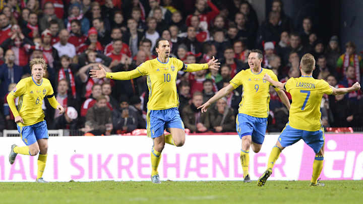 Watch: Zlatan Ibrahimovic's brace seals Sweden's place at Euro 2016
