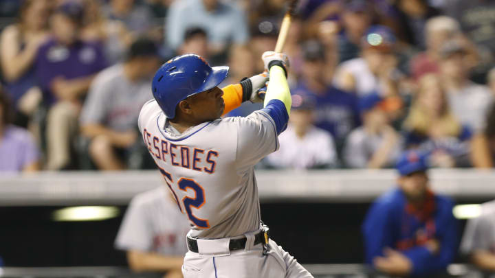 Mets' Cespedes homers 3 times against Rockies