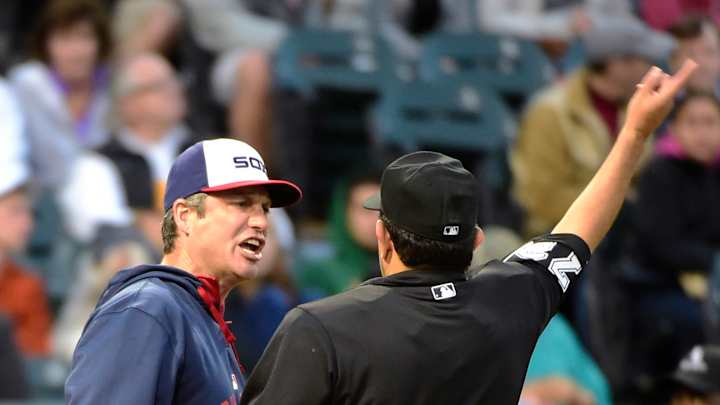 White Sox manager Robin Ventura ejected White Sox manager Robin Ventura ejected