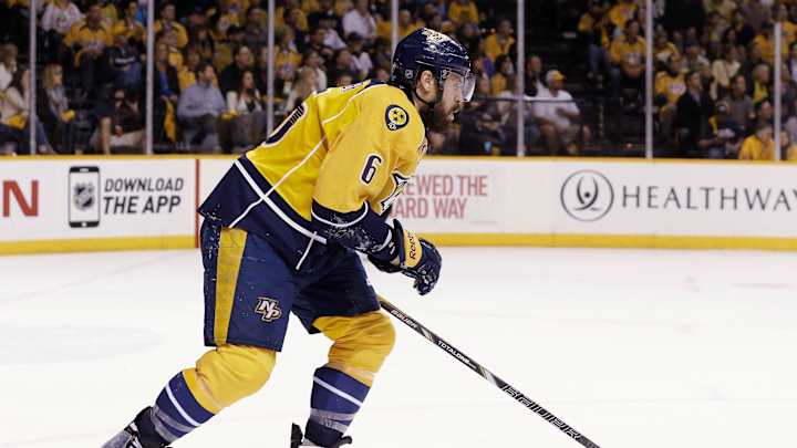 Predators' injured Shea Weber to miss rest of playoff series vs. Blackhawks