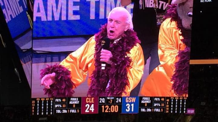 Watch: Ric Flair is super excited to be at the NBA Finals