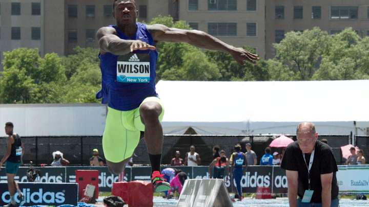 Ex-Giants RB David Wilson improves triple jump in 2nd meet Ex-Giants RB David Wilson improves triple jump in 2nd meet