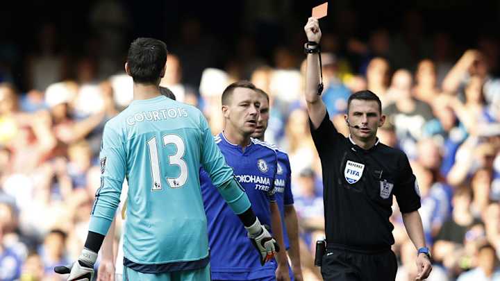 FA denies Chelsea's appeal of Thibaut Courtois's red card