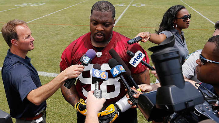 Now in Washington, 'Pot Roast' Knighton has beef with rest of the NFL