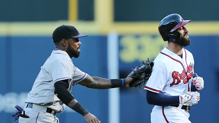 Bettis solid, Rockies get 4 unearned runs to beat Braves 5-1