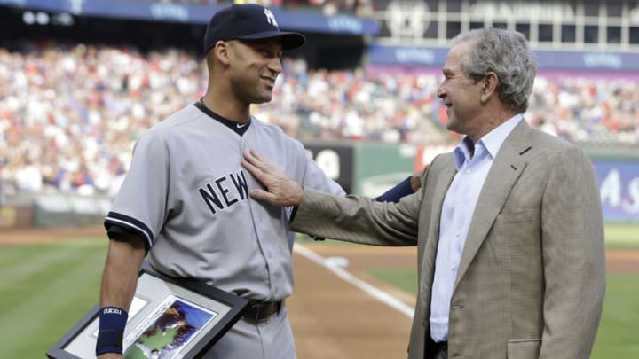 George W. Bush gave Derek Jeter a gift tonight