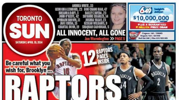 Video: Drake cracks on Jay-Z during Game 1 between Raptors and Nets