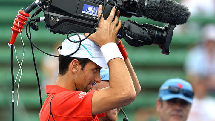 Novak Djokovic asks Grigor Dimitrov about Sugarpova at press conference