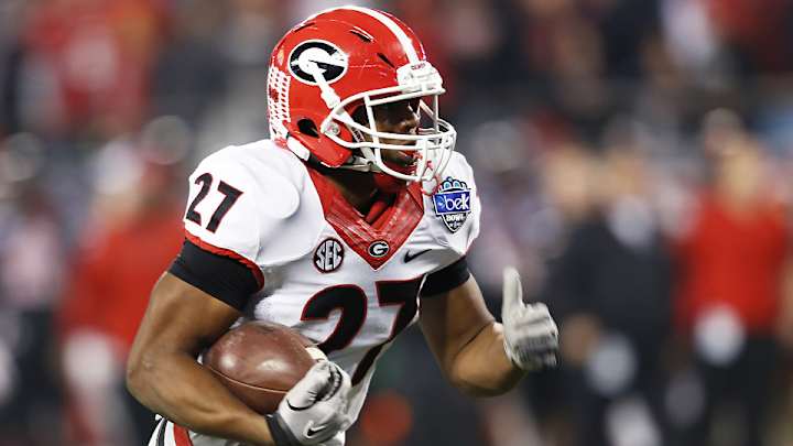 Nick Chubb dominates in Georgia's win over Louisville in Belk Bowl