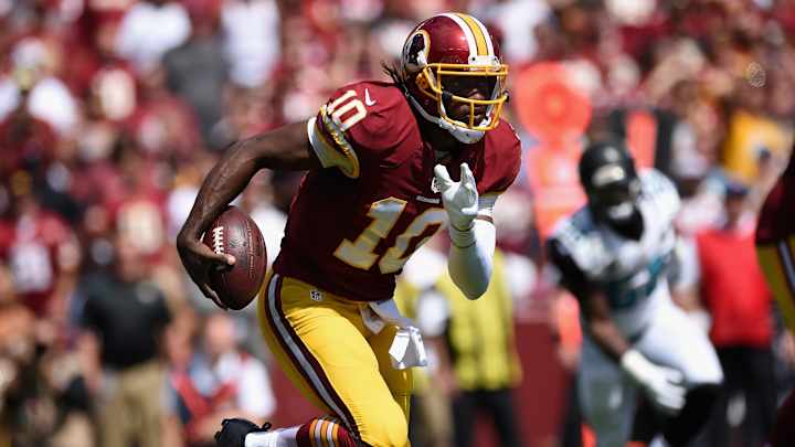 Robert Griffin III returns to practice for first time since dislocating ankle