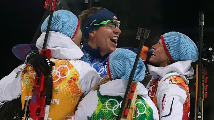 Bjoerndalen sets record with Norway's relay win