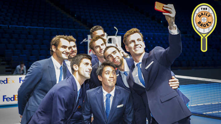 Daily Bagel: The men prep for ATP Finals play with selfies in suits