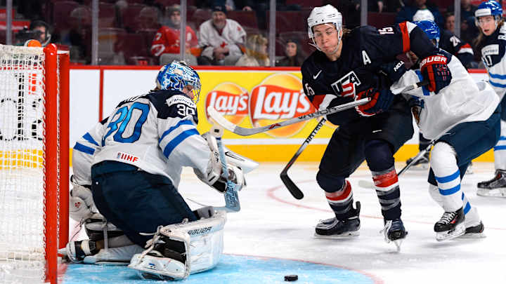 USA beats Finland in shootout in World Junior Championship opener