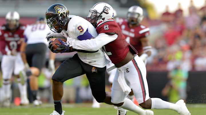 East Carolina wide receiver Cam Worthy suspended two games East Carolina wide receiver Cam Worthy suspended two games