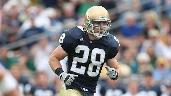 Notre Dame grad assistant Kyle McCarthy says he's cancer free