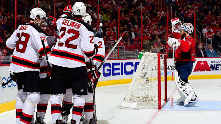 Watch: Caps' Holtby assists on Devils' game-winning goal against him