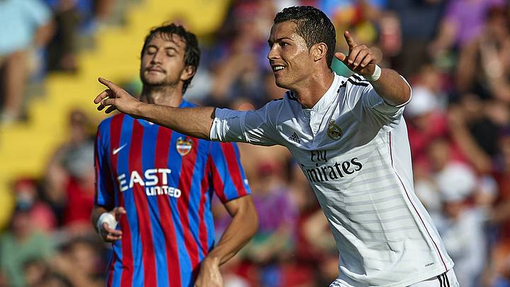 Ronaldo off to historic scoring start as Madrid thrashes Levante Ronaldo off to historic scoring start as Madrid thrashes Levante