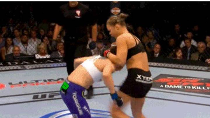 Here's how Ronda Rousey dismantled her opponent on Saturday night, in one scary GIF