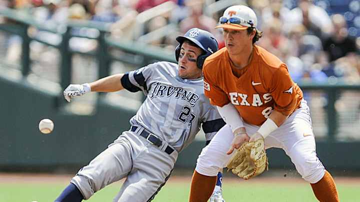 UC Irvine rides 3-run 8th inning to 3-1 CWS win over Texas