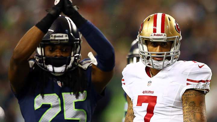 Colin Kaepernick rips Richard Sherman: 'He's afraid of our receivers'