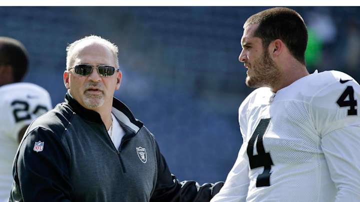Raiders quarterback Derek Carr wants Tony Sparano as full-time coach