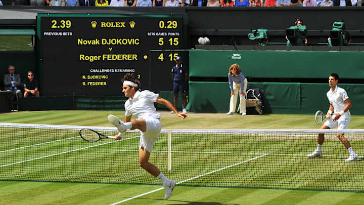 Best shots from the Wimbledon men's final