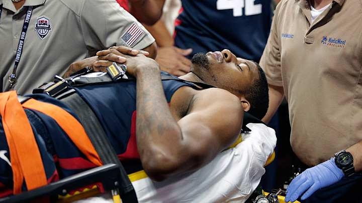 Pacers' Paul George suffers severe leg fracture at USA Basketball showcase