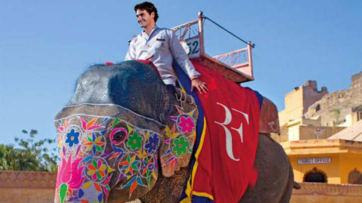 Roger Federer asked fans on Twitter to Photoshop him around India Roger Federer asked fans on Twitter to Photoshop him around India