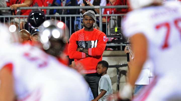 Coach Urban Meyer wants LeBron James to attend every Ohio State home game