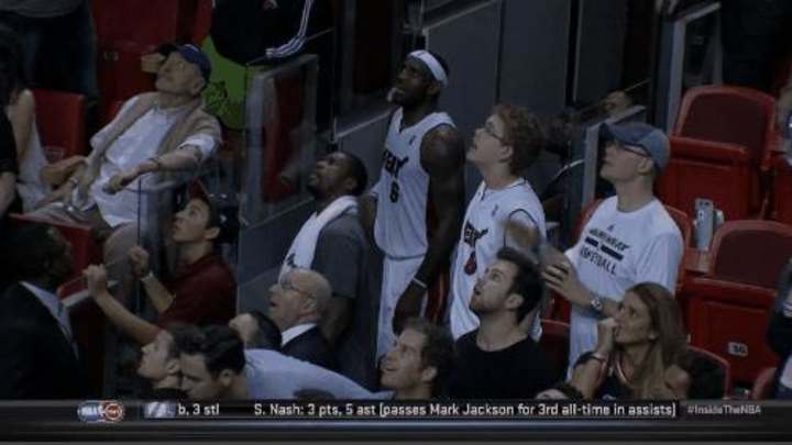 Video: Nets' Mason Plumlee makes game-saving block on Heat's LeBron James