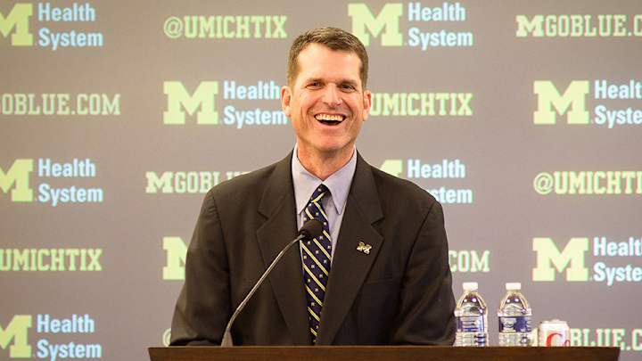 Michigan selling Jim Harbaugh's No. 4 jerseys, khaki pants