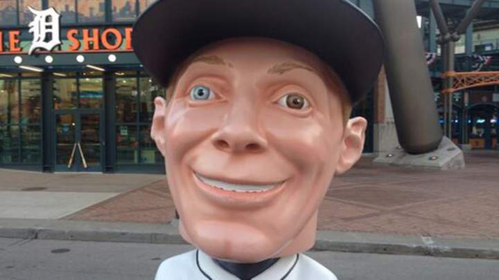 Detroit created a terrifying life-sized Max Scherzer bobblehead Detroit created a terrifying life-sized Max Scherzer bobblehead