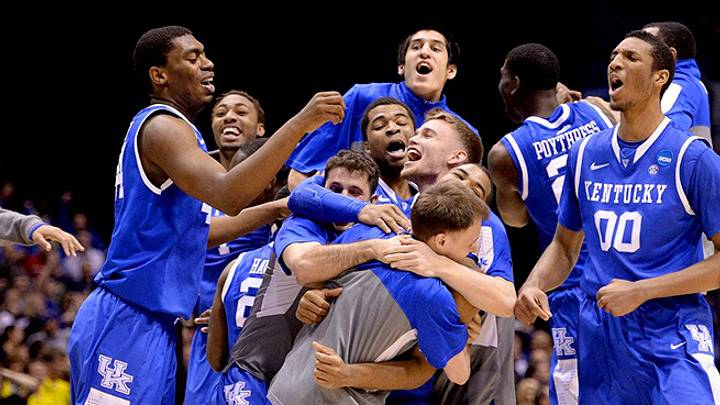 Kentucky freshmen, freed to have fun, bounce into the Final Four Kentucky freshmen, freed to have fun, bounce into the Final Four