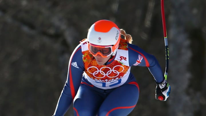 SOCHI SCENE: Showing her 'metal' SOCHI SCENE: Showing her 'metal'