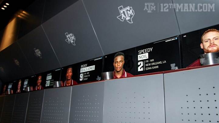 Texas A&M unveiled its renovated football locker rooms, and they are really nice Texas A&M unveiled its renovated football locker rooms, and they are really nice