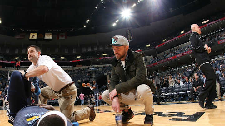 Justin Timberlake has a new career as an NBA cameraman Justin Timberlake has a new career as an NBA cameraman