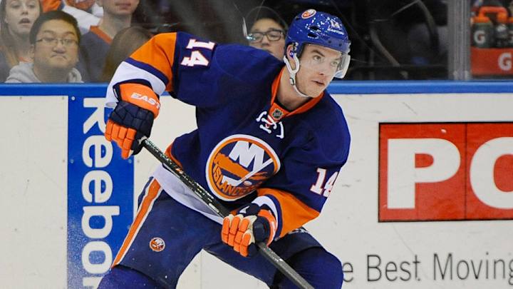 Islanders' Thomas Hickey leaves game after taking a skate to the face Islanders' Thomas Hickey leaves game after taking a skate to the face