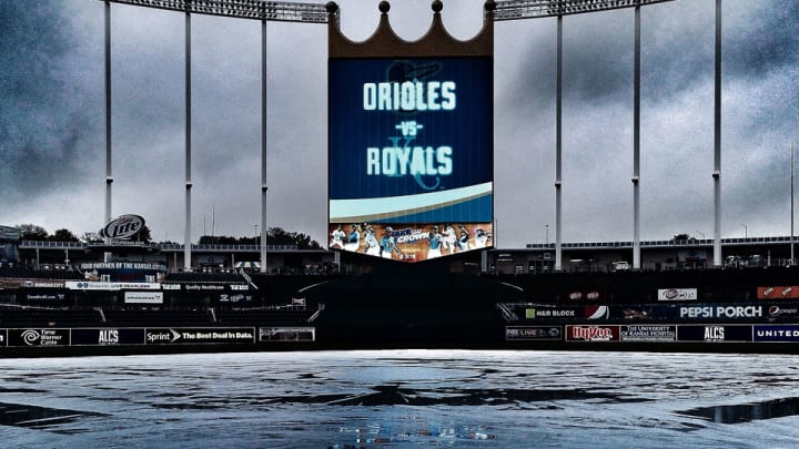 ALCS Game 3 between Royals-Orioles postponed due to rain ALCS Game 3 between Royals-Orioles postponed due to rain